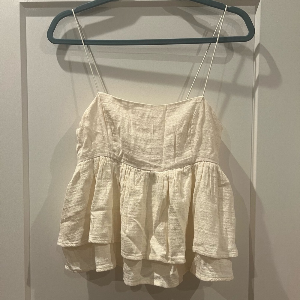 Urban Outfitters cream baby doll top